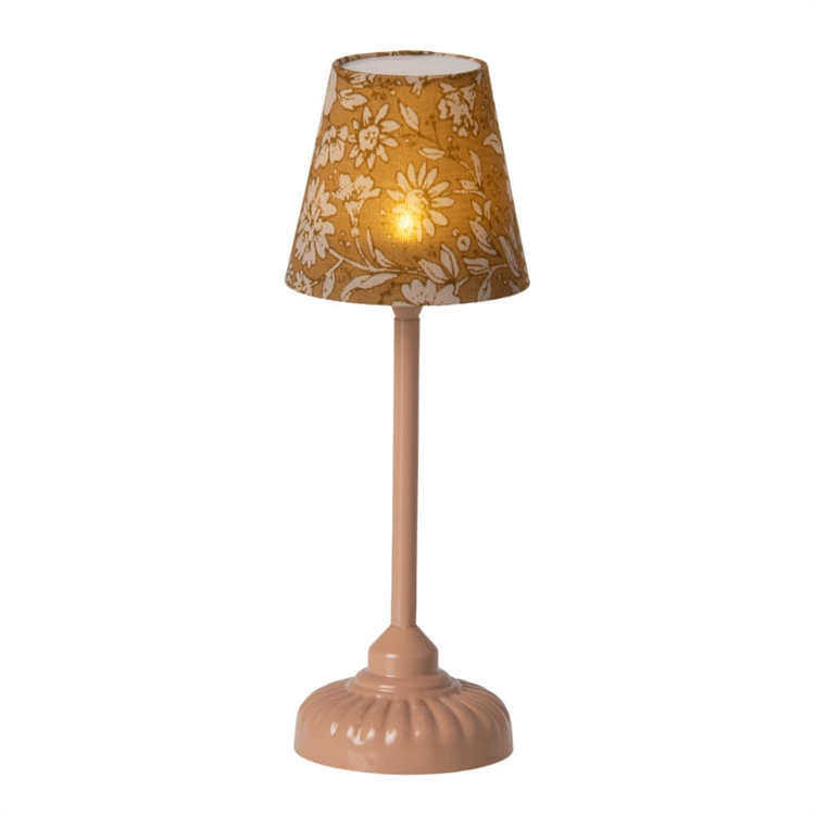 Maileg Vintage golvlampa, mus - mörkt pulver - med ljus 