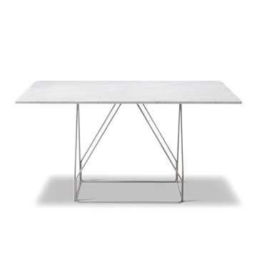 Fredericia Furniture JG Bord 140x140 - VIT CARRARA