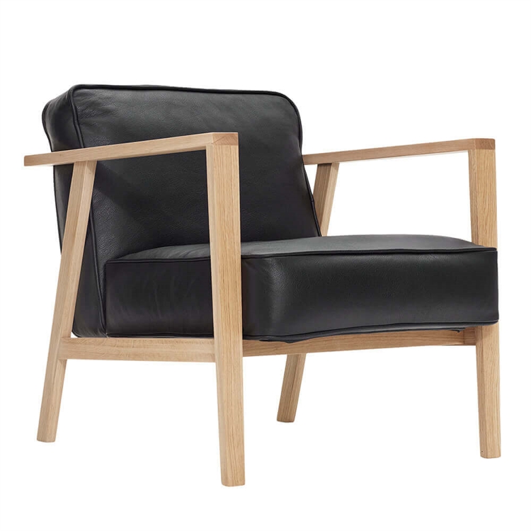 Andersen Furniture LC1 Lounge Chair - Ek, Svart 4001