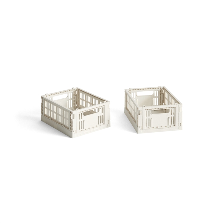 HAY Colour Crate Mini (2 st) - Off-White