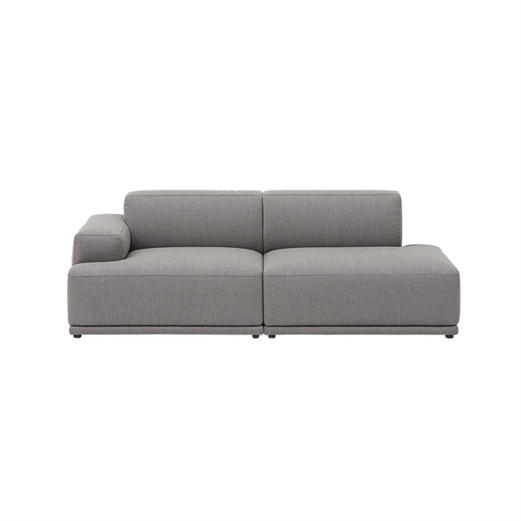 Muuto Connect Soft Modular 2:a persons soffa, konfiguration 2 - Re-wool 128