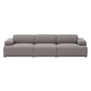 Muuto Muuto Connect Soft Modular 3-personers soffa, konfiguration 1 - re-wool 128