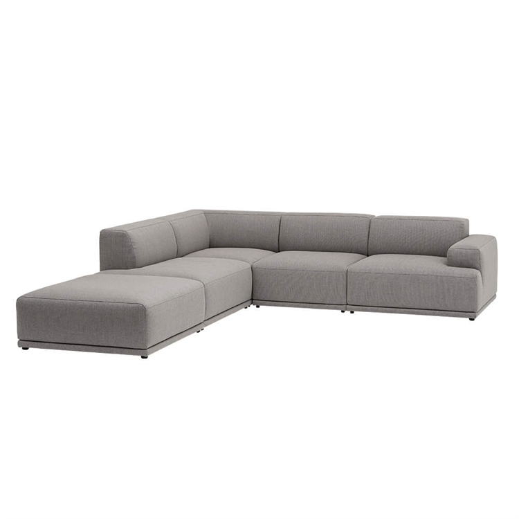 Muuto Connect Soft Modular hörnsoffa, konfiguration 1 - re-wool 128