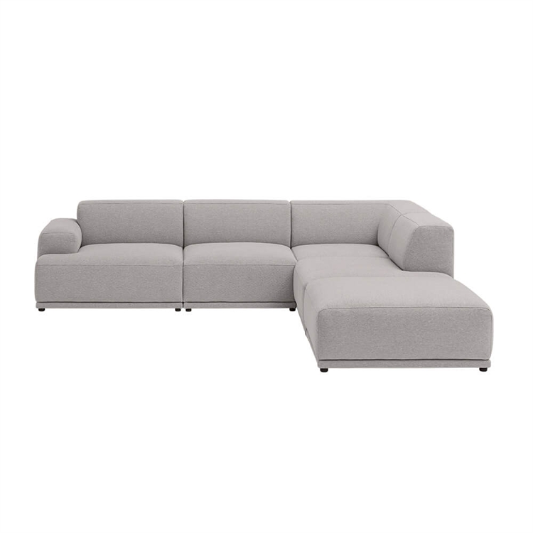 Muuto Connect Soft Modular hörnsoffa, konfiguration 2 - lera 12