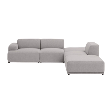 Muuto Connect Soft Modular hörnsoffa, konfiguration 3 - lera 12