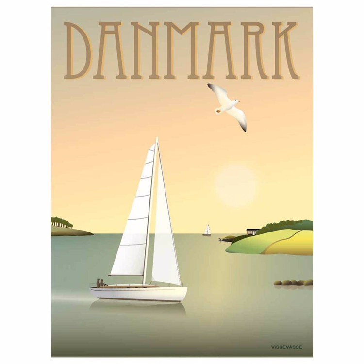 Vissevasse Danmark plakat - Sejlbåden