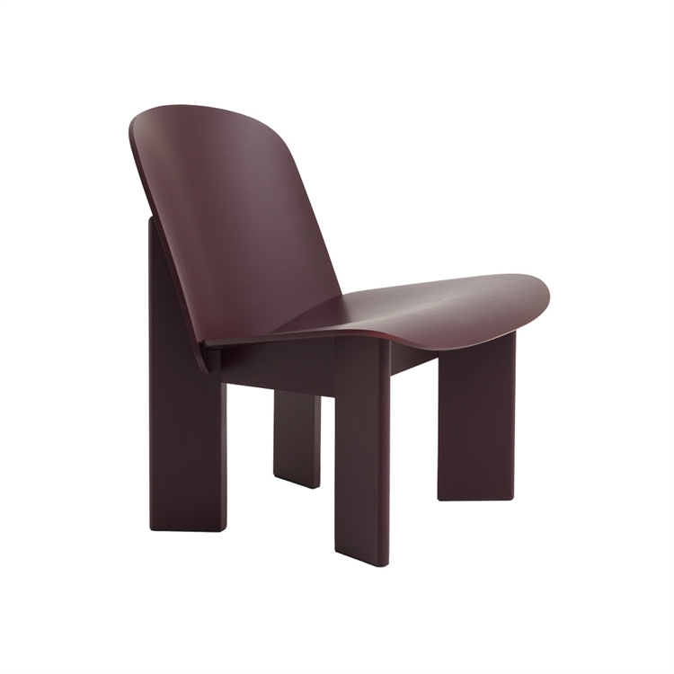 HAY Chisel Lounge Chair - Dark bordeaux