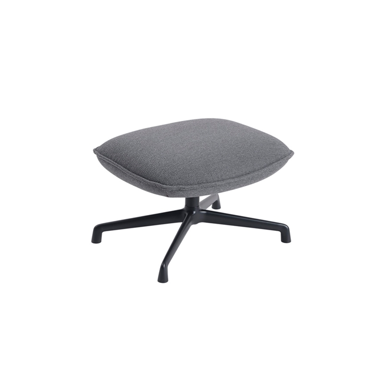 Muuto Doze Ottoman / Swivel Base - Ocean 80/Antracitsvart