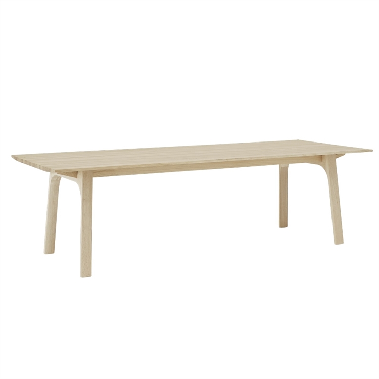 Muuto Earnest utdragbart bord 260 x 100 - Oljad ek, vinkel 2