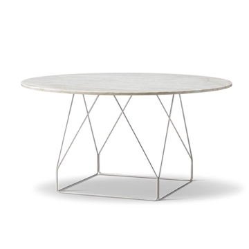 Fredericia Furniture JG Bord Ø140 - IVORY QUARTZ SITTSRAM