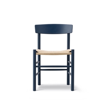 Fredericia Furniture J39 Folkestolen Matbord stol - Indigo Blå