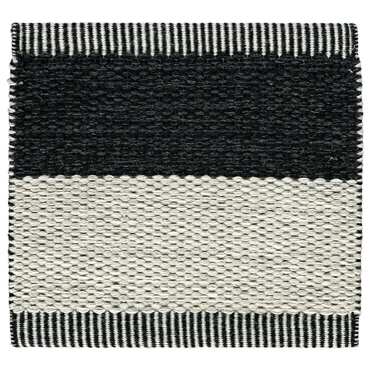 Kasthall Wide Stripe Icon Matta - 195x300 Midnight Black 554