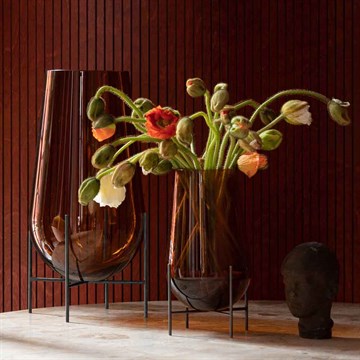 Audo Echasse Vase Small og medium amber i stue