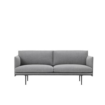 Muuto Outline 2 Personers Sofa i stoffet fiord 151