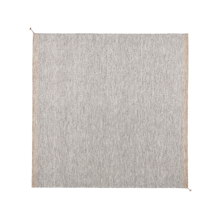 Muuto Ply Matta 240x240 - Svart / Vit