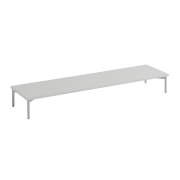 Muuto Stacked Podium med Tube Base - 131 x 35 x 17 cm - Grå