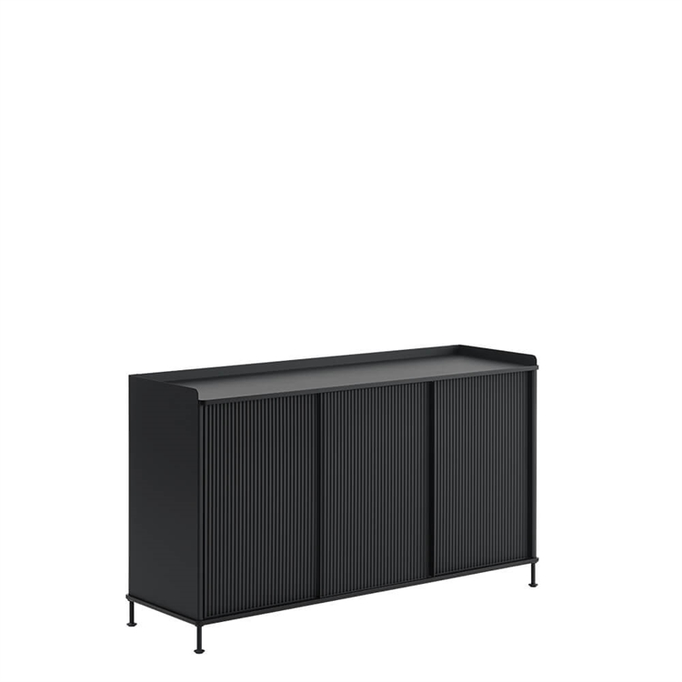 Muuto Enfold Sidobord - 148x45 - Svart/Antracitsvart