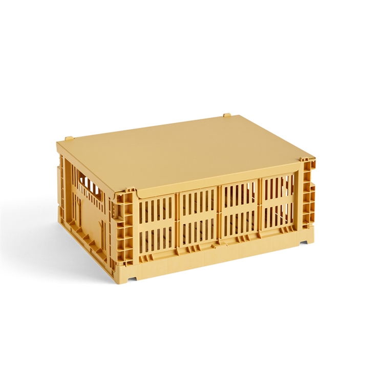 HAY Colour Crate Lid Medium - Golden Yellow